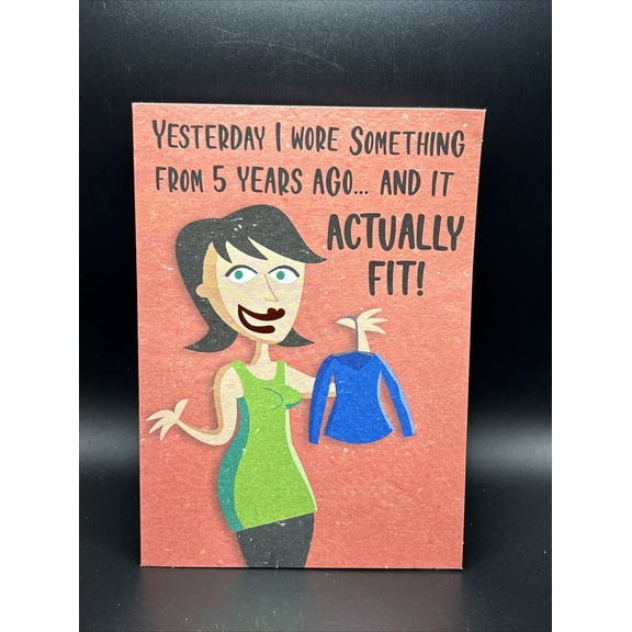 Humor Birthday Greeting Card w/Envelope