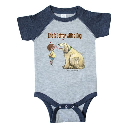 

Inktastic Life is Better with a Dog Gift Baby Boy or Baby Girl Bodysuit
