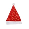 thumbnail image 1 of Sombrero de Navidad Gorras de Navidad Decoración de fiesta Adorno de árbol Amigable Anti-decoloración Sombreros de Papá Noel Tocado lavable Kits de decoración para fiestas Flor de nieve dorada Bewildely HA069655-02, 1 of 6