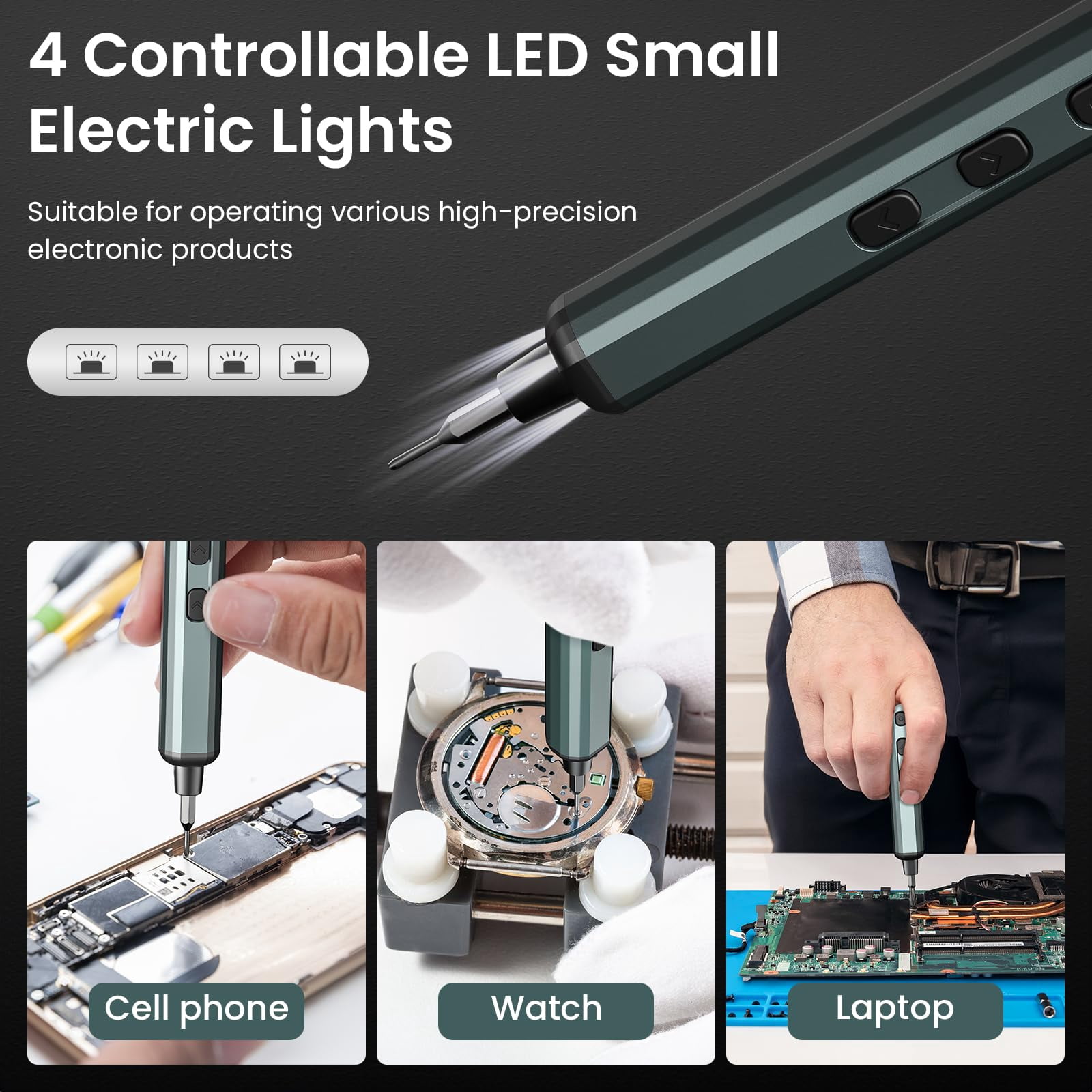 Electric Screwdriver, 70 In 1 Screwdriver Set, Mini Electric Screwdriver, Precision Screwdriver Kit With 64 S2Bits, Rechargeable Repair Tool Kit For Car Mini Screwdriver For Eyeglasses, Watch, Phone