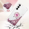 thumbnail image 3 of Funda para Samsung Galaxy A55 5G con Brillo Líquido Flotante, Purpurina, Parachoques y Anillo Giratorio Soporte, 3 of 5