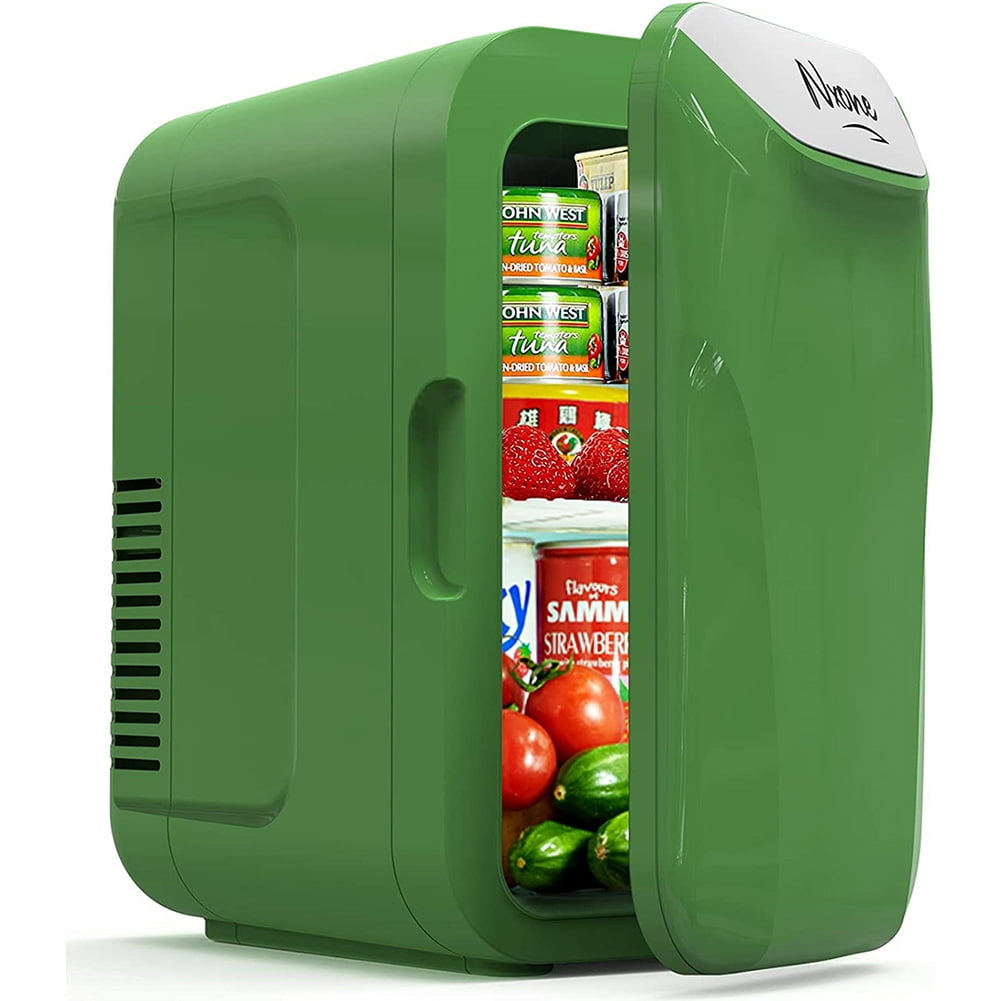Mini Refrigerator,6 Liters/8 Cans Ac/Dc Small Refrigerator,Portable