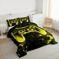 thumbnail image 3 of Manfei Boys Game Console Bedding Comforter Set, Pink Rectangle Geometric Twin Comforter Sets, Modern Video Gaming Reversible Bedding Set, Super Cozy Room Decor, 2-Piece, 3 of 8