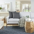 thumbnail image 2 of Mina Victory Life Styles Cotton Knitted 18"x18" Indoor Throw Pillows Set of 2 Charcoal, 2 of 6