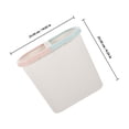 thumbnail image 2 of OULII Dual Compartment Recycling Bins White Plastic Dry Wet Classification For Home Organization 1Pcs, 2 of 6