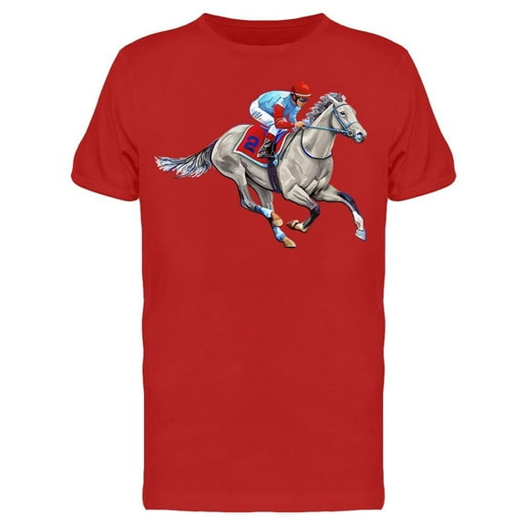 Man Riding A Horse. T-Shirt Men -Image by Shutterstock, Male 3X-Large