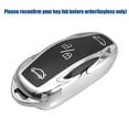 thumbnail image 6 of TPU Car Remote Key Fob Cover Fit for  Model S 2012-2022 for  Model 3 2017-2022 Silver Tone, 6 of 7
