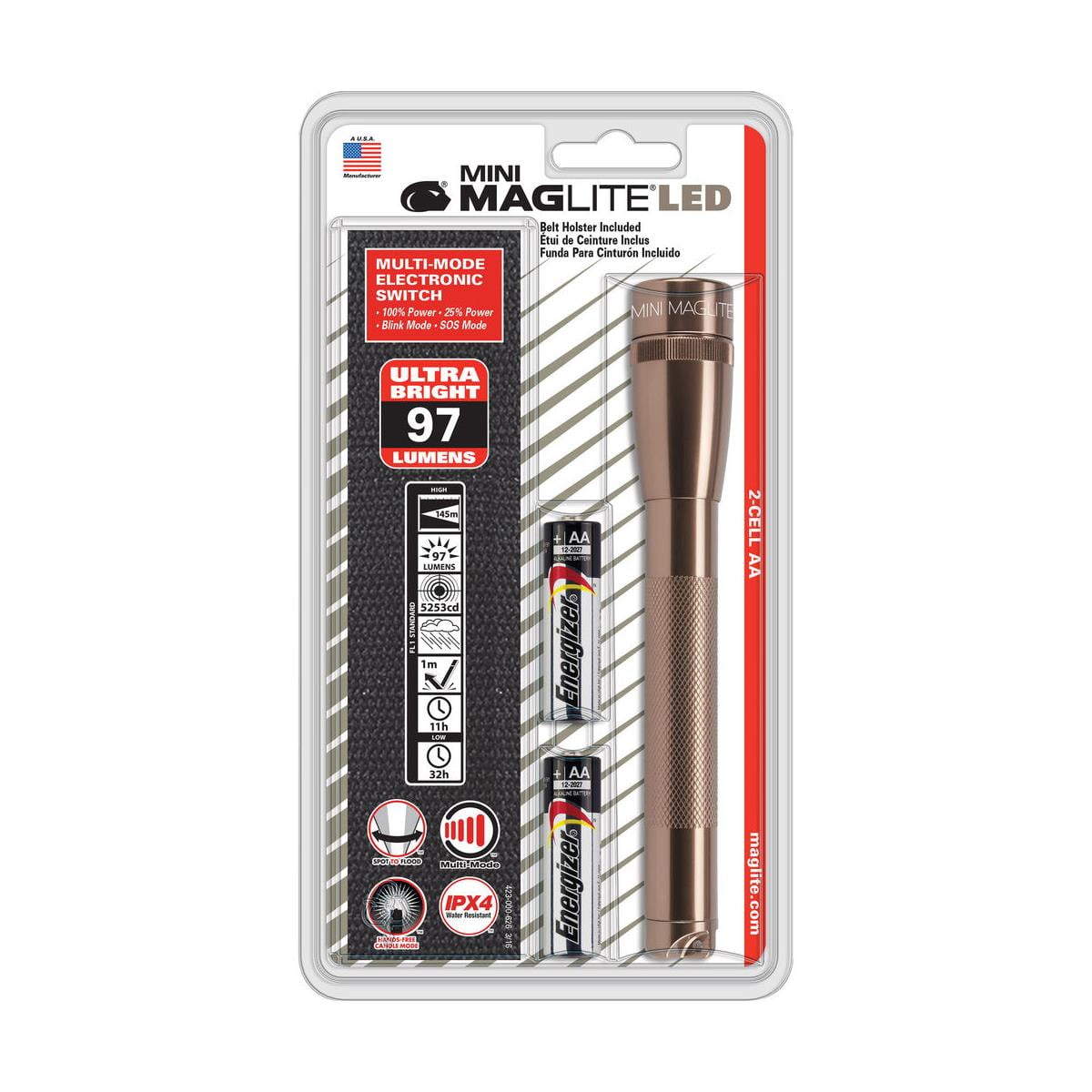 Maglite  Mini  100 lumens Gray  LED  Flashlight  AAA Battery 