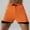 Orange, variant on Qulqfy Mens Swimming Trunks 5 Inch Inseam Quick Dry with Compression Liner Board Shorts Stretch Surf Drawstring Big & Tall Beach Shorts Swimsuit Men L