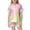 0-Light Pink80, variant on WOYY Girls Outfit Set Gradient Scales Print Short Sleeve Top Shorts Sleepwear, Sizes 2-3T