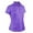 Dahila Purple, variant on Monterey Club Women's Art Blossom Emboss Texture Golf Polo Shirt #2460