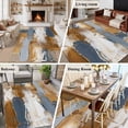 thumbnail image 5 of 5'x7' Area Rugs, Brown Blue Abstract Indoor Outdoor Area Rug for Living Room Bedroom, Ombre Vintage Oil Painting Modern Art Washable Bathroom Rugs Kitchen Floor Carpet Mats Home Decor Aesthetic, 5 of 8