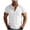 White, variant on CAIVO Polo Shirts Men Button Up Short Sleeve Shirts Fashion Casual Business Work With Pocket Lapel Solid Color Classic Fit Golf Tops Stretchy , M