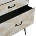 thumbnail image 5 of DecMode 25" x 32" Brown Metal 3 Drawer Cabinet, 1-Piece, 5 of 13
