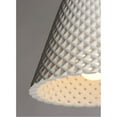 thumbnail image 2 of Maxim 10145WT 15 in. Woven 1 Light White Single Pendant Ceiling Light in Gypsum, 2 of 8