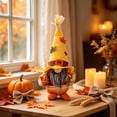 thumbnail image 5 of Rustic Thanksgiving Faceless Gnome Resin Statue, Vintage Autumn Harvest Tabletop Figurine, Decorative Fall Home Decor for Desktop, Mantel & Shelf Display, Lazyguy, 5 of 6