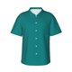 thumbnail image 1 of Balery Teal Camisas hawaianas de manga corta para hombre, camisas playeras de corte holgado, camisas de vacaciones con botones,Medium, 1 of 7