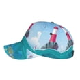 thumbnail image 5 of Daiia Lighthouse Sea Port print Baseball Cap Men Women Golf Dad Hat Adjustable Original Classic Low Profile Hat Unconstructed Plain Cap, 5 of 9