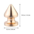 thumbnail image 2 of LEORX Metal Rivets 20Pcs Golden Shaped For Diy Craft Metal Rivet In Punk Style Design, 2 of 8