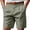 Green, variant on CIENVNSTG Men's Linen-Textured Quick-Dry Shorts Drawstring Waist Breathable Beach & Casual Shorts Black L