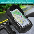 thumbnail image 5 of Niyofa Handlebar Bag Phone Holder Bike Front Frame Phone Bag Waterproof Bicycle Motorcycle Cycling Bag Handy E-Bike Pouch 360° Rotatable Cell Phone Holder for Smartphone Motorcycle Bike, 5 of 11