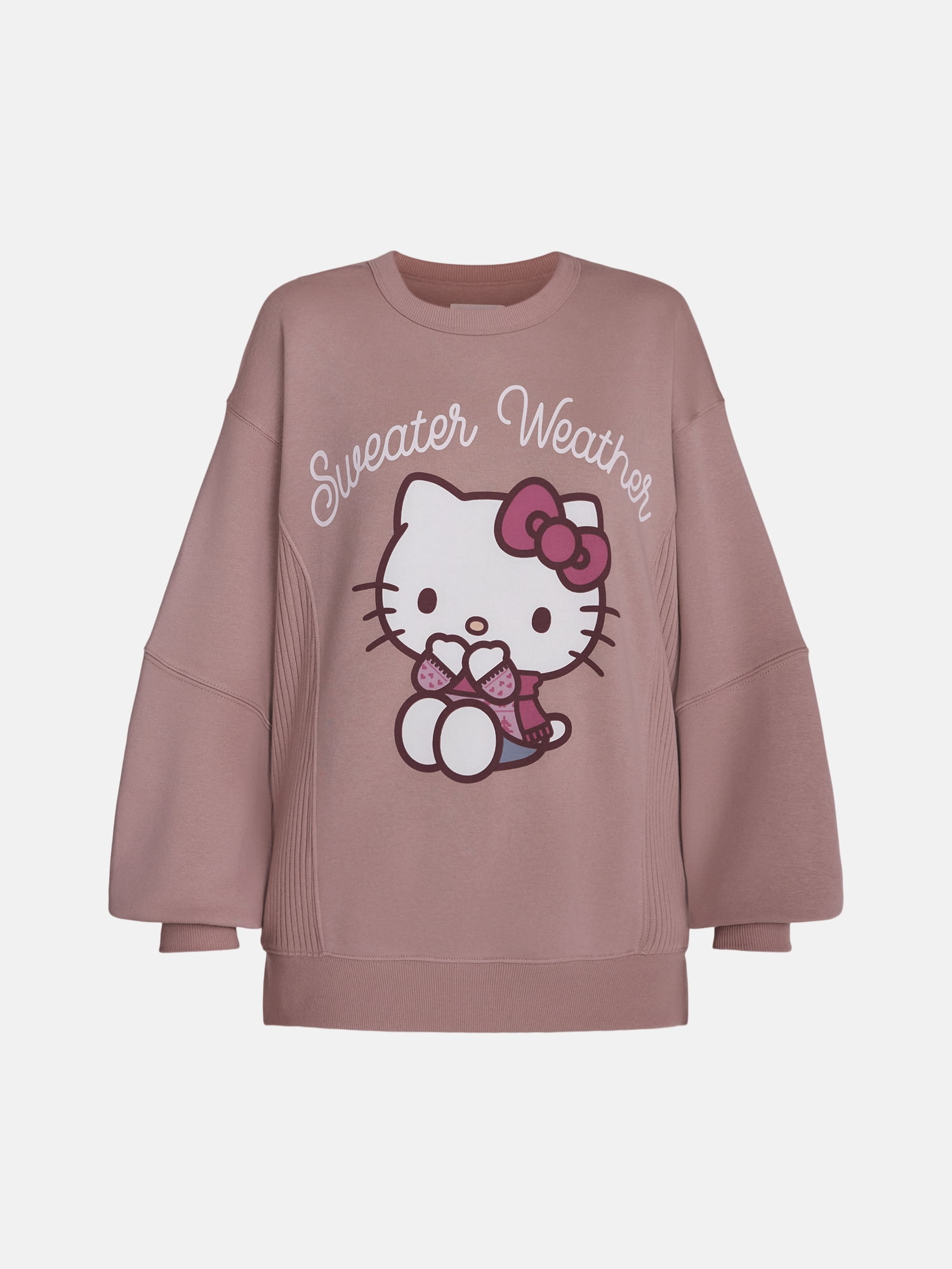 Hello Kitty Women's Graphic Sleep Top with Long Sleeves, Sizes XS-3XL