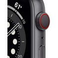 thumbnail image 2 of Apple Watch Series 6 (GPS + Cellular, 40 mm) - Caja de aluminio en gris espacial con correa deportiva negra (renovada), 2 of 9