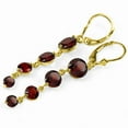 thumbnail image 2 of Galaxy Gold 14k Yellow Gold Chandelier Earrings with Natural Garnets, 2 of 3