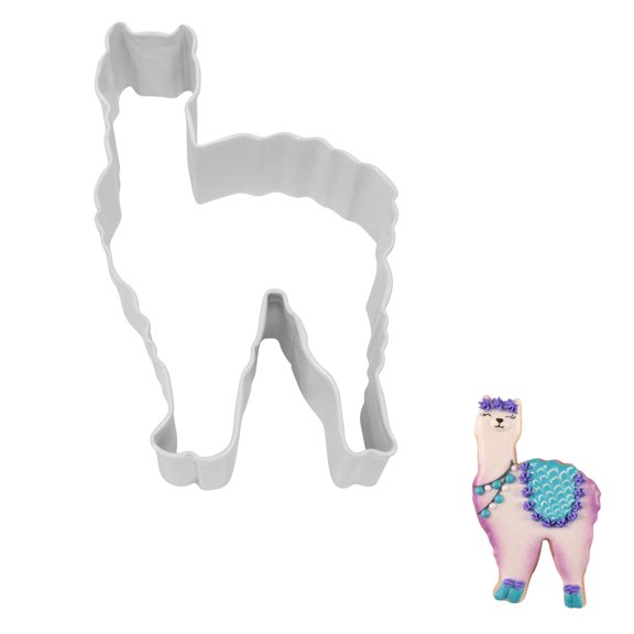 Llama 4" Cookie Cutter White