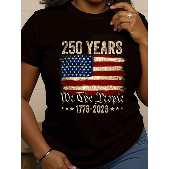 American Flag 250th Anniversary 1776 2026 T-Shirt
