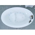 thumbnail image 5 of Empava 48 in. Acrylic Freestanding Air Bathtub Hydrotherapy Oval Japanese SPA Massage Tub, 5 of 8