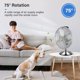 thumbnail image 3 of InfiniPower Ventilador de pie de alta velocidad de 16 pulgadas, alturas ajustables, oscilación de 75°, bajo ruido, ventilador de calidad con 3 velocidades de configuración, metal resistente para indus, 3 of 5