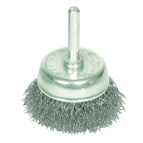 Robtec Crimped Wire Cup Brush, 1-3/4" x 1/4" Shank
