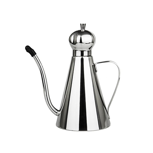 Acero inoxidable Caño largo Botella de aceite Sujetador de agarre Olive Aceite de oliva Can Cocina Conjuntos Contenedor Jooan Hogar