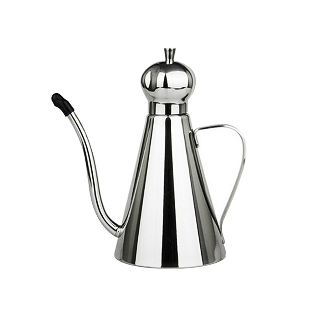 TureClos Stainless Steel Long Spout Oil Bottle Grip Handle Olive Oil