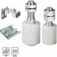 thumbnail image 4 of Rodillo italiano resistente, guía de piso ajustable para montaje en pared para un funcionamiento suave y una larga vida útil, adecuado para puertas eléctricas, puertas de garaje corredizas y uso, 4 of 5