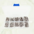 thumbnail image 1 of FUTUREORYY 340Pcs Screw Set And Lock Nut Assortment Silver White For Indoor Use, 1 of 8