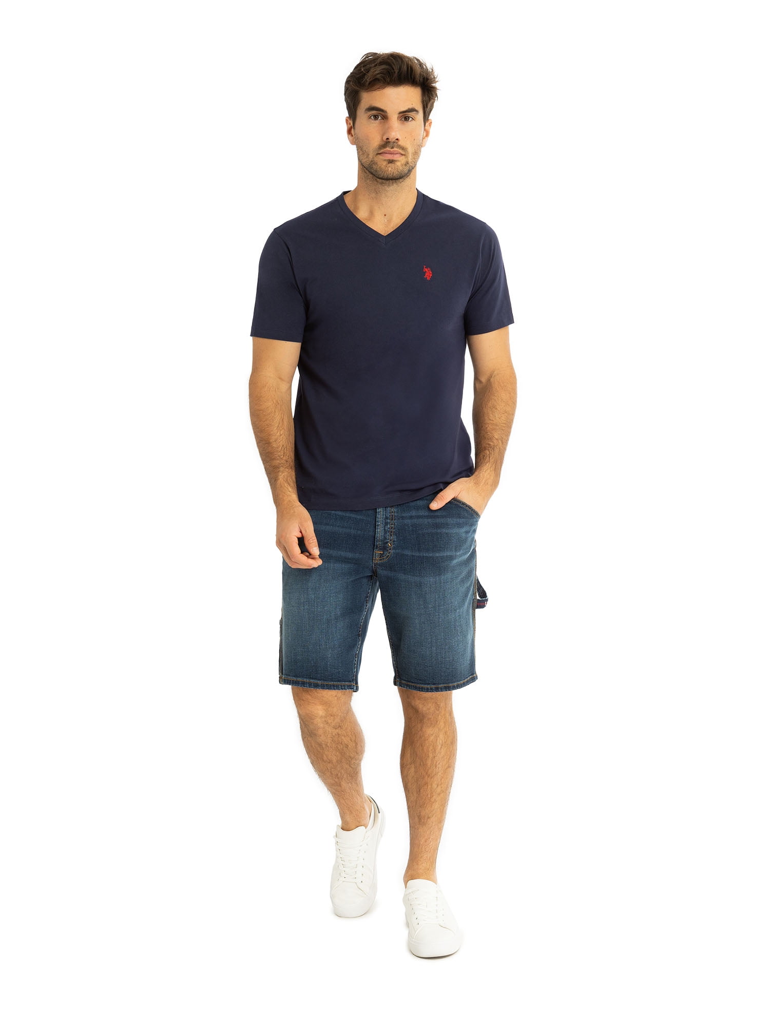U.S. Polo Assn. Men's Basic Short Sleeve V-Neck T-Shirt
