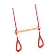 thumbnail image 3 of koolsoo Swing Bar with Gymnastic Rings Adjustable for Family Fun Get Togethers Games red, 3 of 9