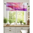 thumbnail image 2 of Valances for Windows Valance Rod Pocket Light Filtering Short Window Treatments Curtains for Kitchen Bathroom Living Room Bedroom, 1 Panel, 60 x 18 Inch, 2 of 7