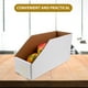 thumbnail image 2 of Juego de 4 cajas de cartón de alta resistencia de 5 niveles con tapa inclinada, ideales para almacén, oficina y hogar. Organizadores de gran capacidad para la gestión de inventario., 2 of 8