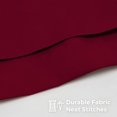 thumbnail image 5 of Burgundy Pillow Sham, Queen Size Pillow Cover Decorative Maroon Tailored Pillowcase Set of 2 By Blissford, 5 of 6