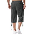 thumbnail image 5 of PEASKJP Sweatpants for Men Casual Zipper Gym Workout Sweatpants Pockets, Gray M, 5 of 5