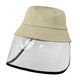 thumbnail image 5 of Sombrero de anti-saliva , cubierta de protección facial, sombrero para exteriores, sombrero de cubierta a prueba d Beige, 5 of 6