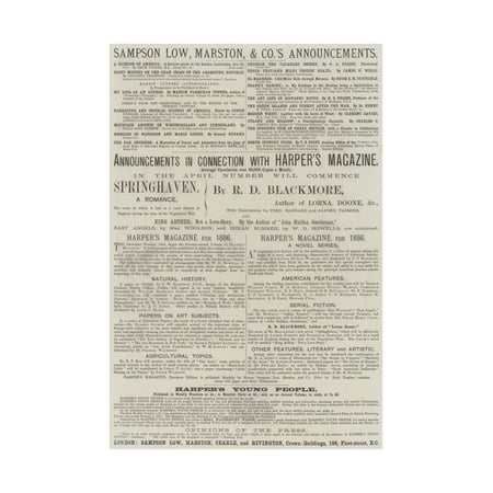 Retro Magazine Advertisement - Advertisement, Harper's Magazine Print Wall Art