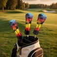 thumbnail image 5 of Yuyamidu Colorful Sunset Golf Head Covers Coconut Tree Golf Club Head Cover for Driver Fairway Hybrid Men Women, 5 of 7
