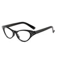 thumbnail image 2 of Gafas de sol con montura de ojo de gato para mujer, estilo vintage, con incrustaciones de diamantes, estilo regular, 2 of 5