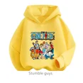 thumbnail image 3 of Sudadera con capucha de Anime One Pieces, ropa para niños, ropa para primavera y otoño para niñas, sudadera con dibujos animados de Luffy Zoro, traje para adolescentes, camisetas con capucha de Sonic, 3 of 5