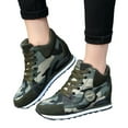 thumbnail image 3 of JINMGG Sneakers for Women Plus Clearance Women Outdoor Canvas Casual Camouflage Shoes Thick-Soled Lace-Up Shoes Sneakers Camouflage 36, 3 of 8