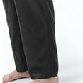 thumbnail image 7 of cllios Men's Silk Satin Pajama Pants Soft Long Sleep Bottoms Pj Lounge Pant with Pockets, 7 of 7